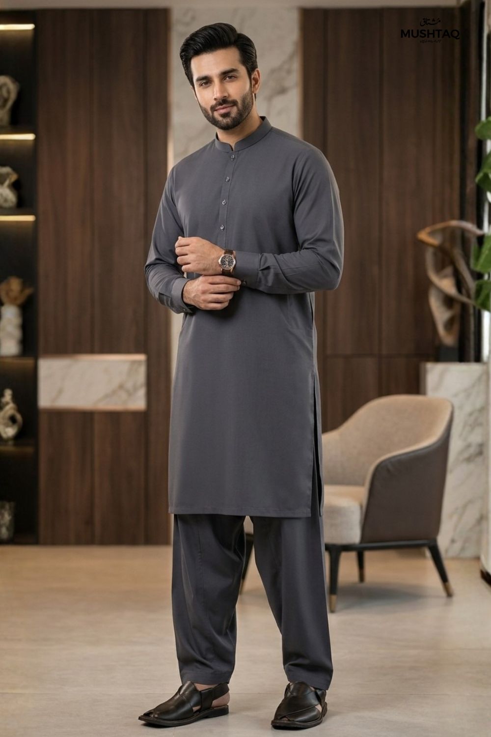 Mens Unstitched Wash & Wear Suit Desgin - 10