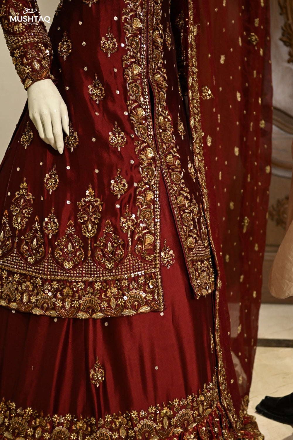Dastaan-e-Uroos Bridal Wear by MCS Unstitched Handmade Pure Tissue Silk Bridal Wear Collection