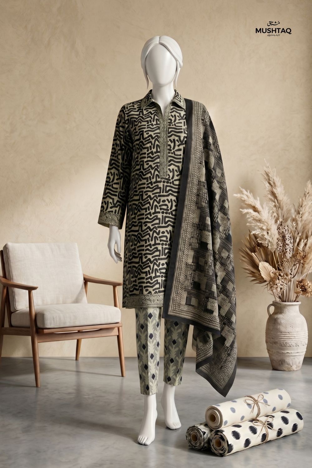 3Pcs Printed Lawn Desgin - 300