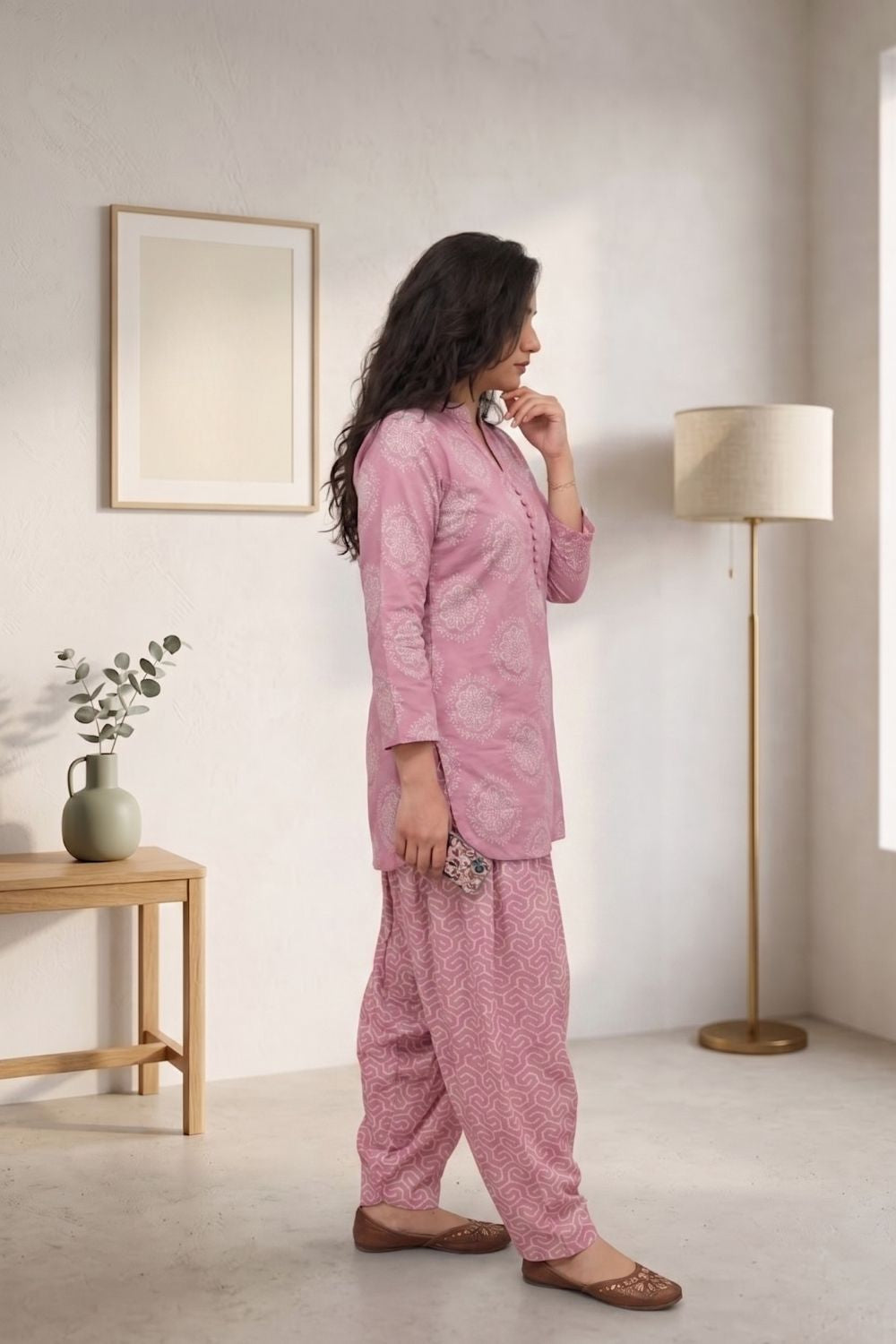 2Pcs Unstitched Printed Dur-e-Fishan Lawn Collection Desgin - 5