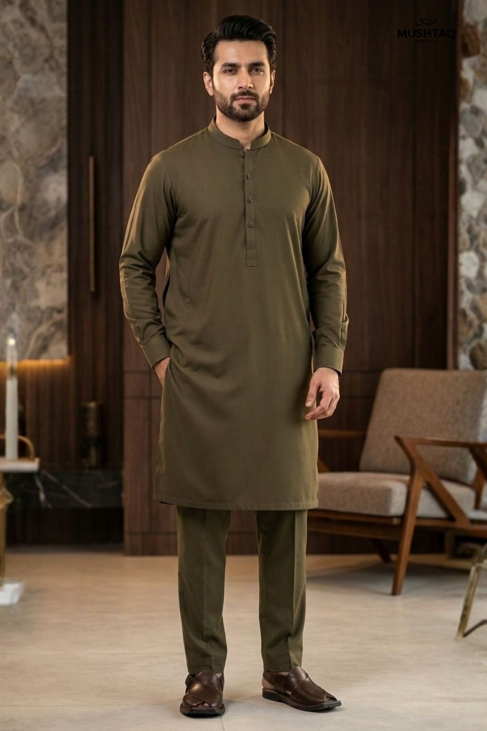 Mens Unstitched Wash & Wear Suit Desgin - 11