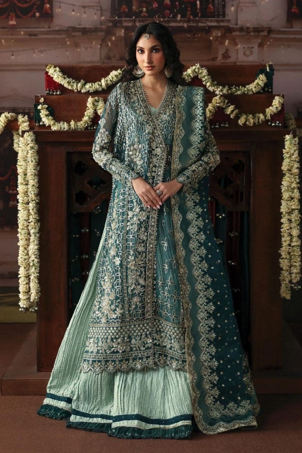 Afrozeh Shehnai Wedding Formals'26 3 Piece Unstitched Embroidered Suit Suhan
