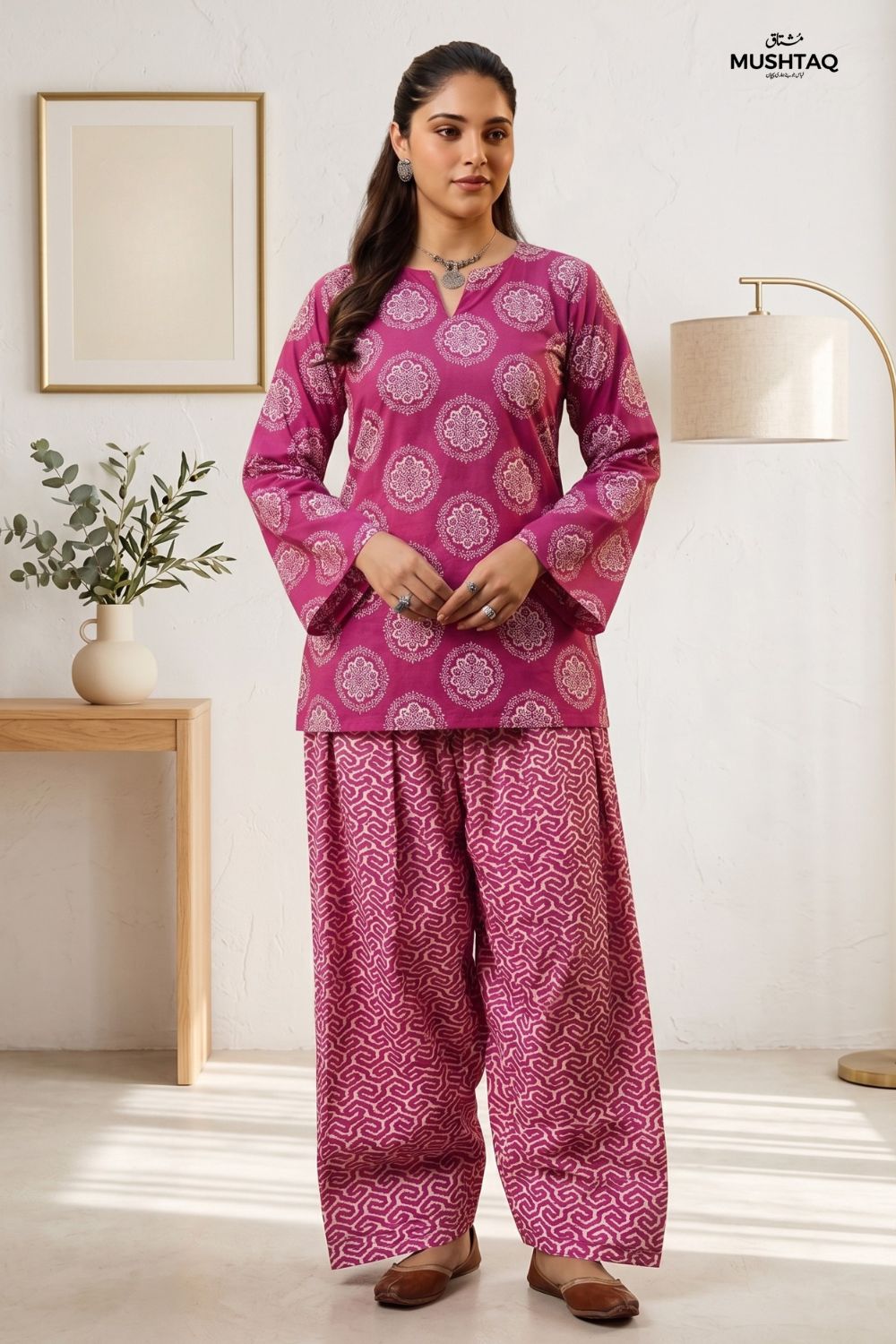 2Pcs Unstitched Printed Dur-e-Fishan Lawn Collection Desgin - 6