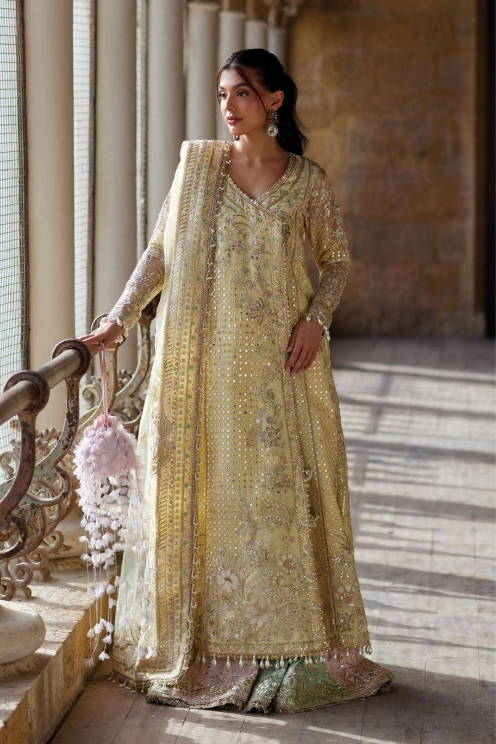 Afrozeh Dastangoi'26 3 Piece Unstitched Embroidered Suit Afsaan