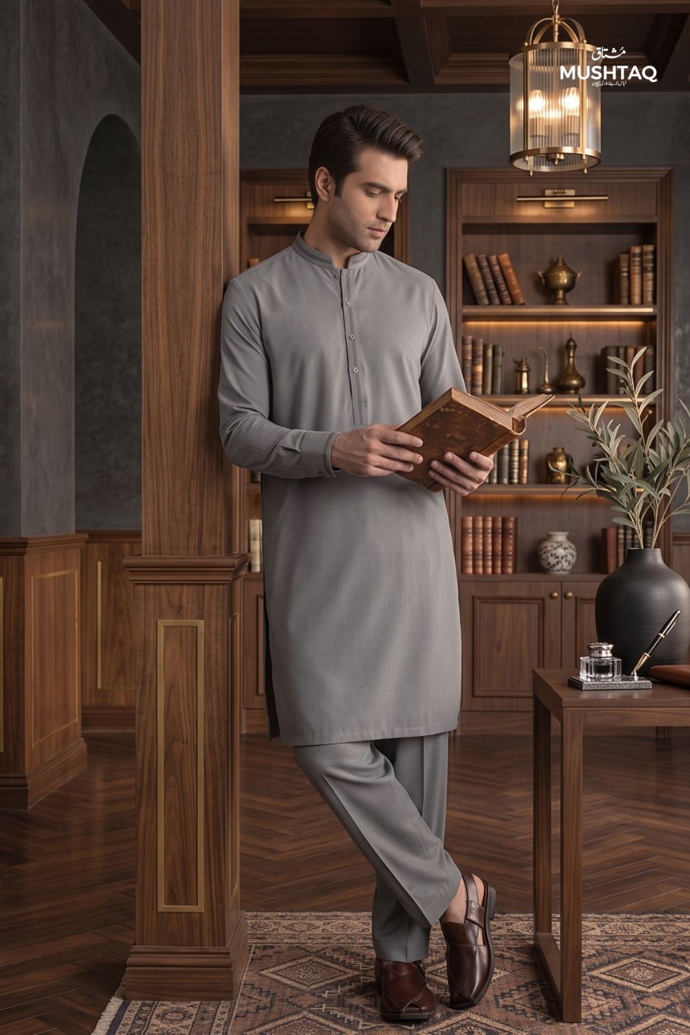 Mens Unstitched Cotton Khaddar Collection Desgin - 6