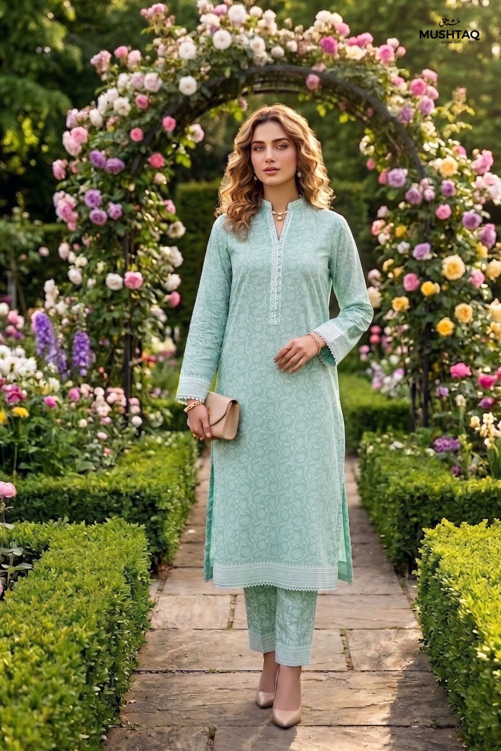 2Pcs Unstitched Printed Naaz Lawn Collection Desgin - 5