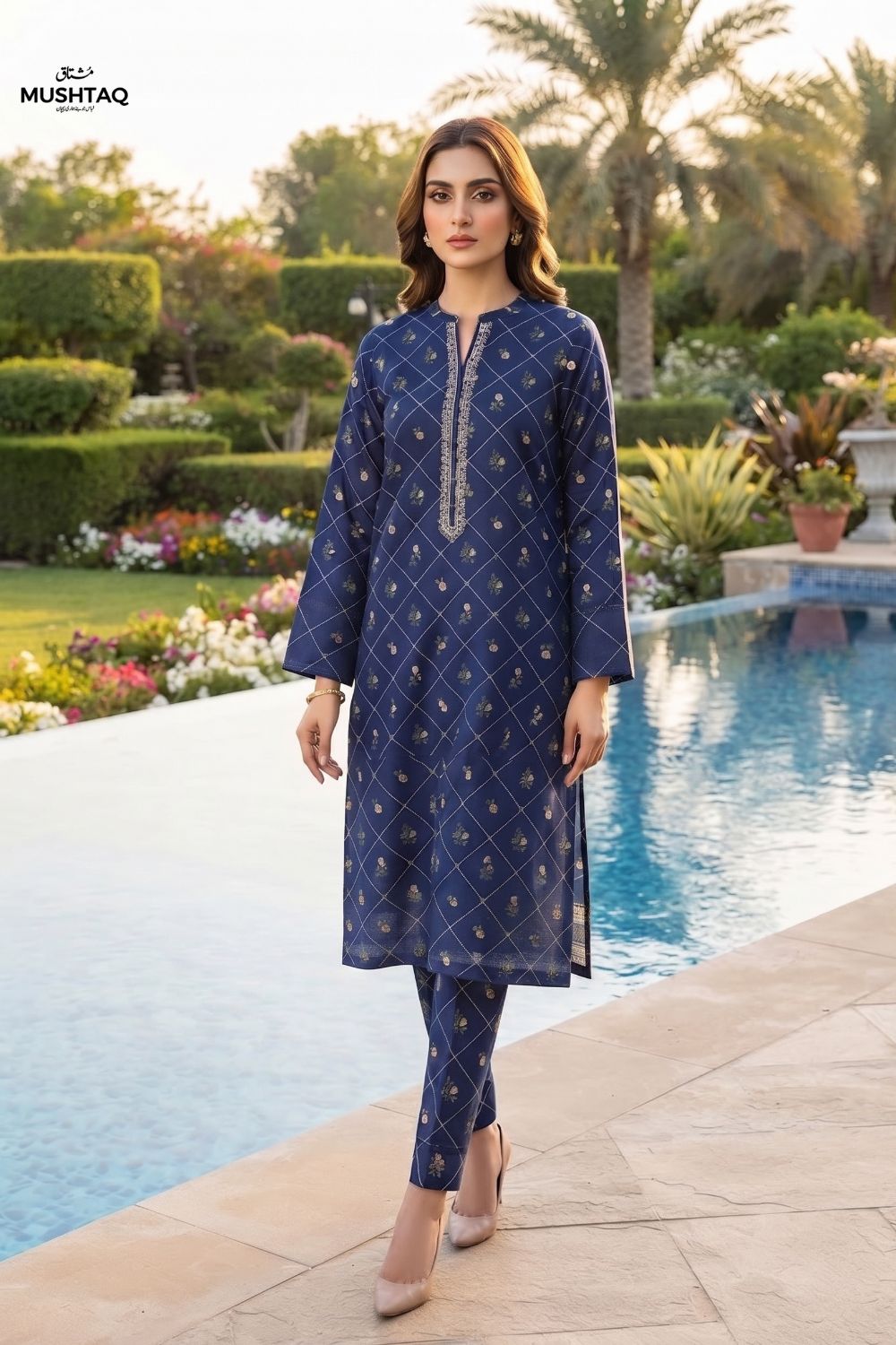 2Pcs Unstitched Printed Rang - e - Gull Lawn Collection Desgin - 5