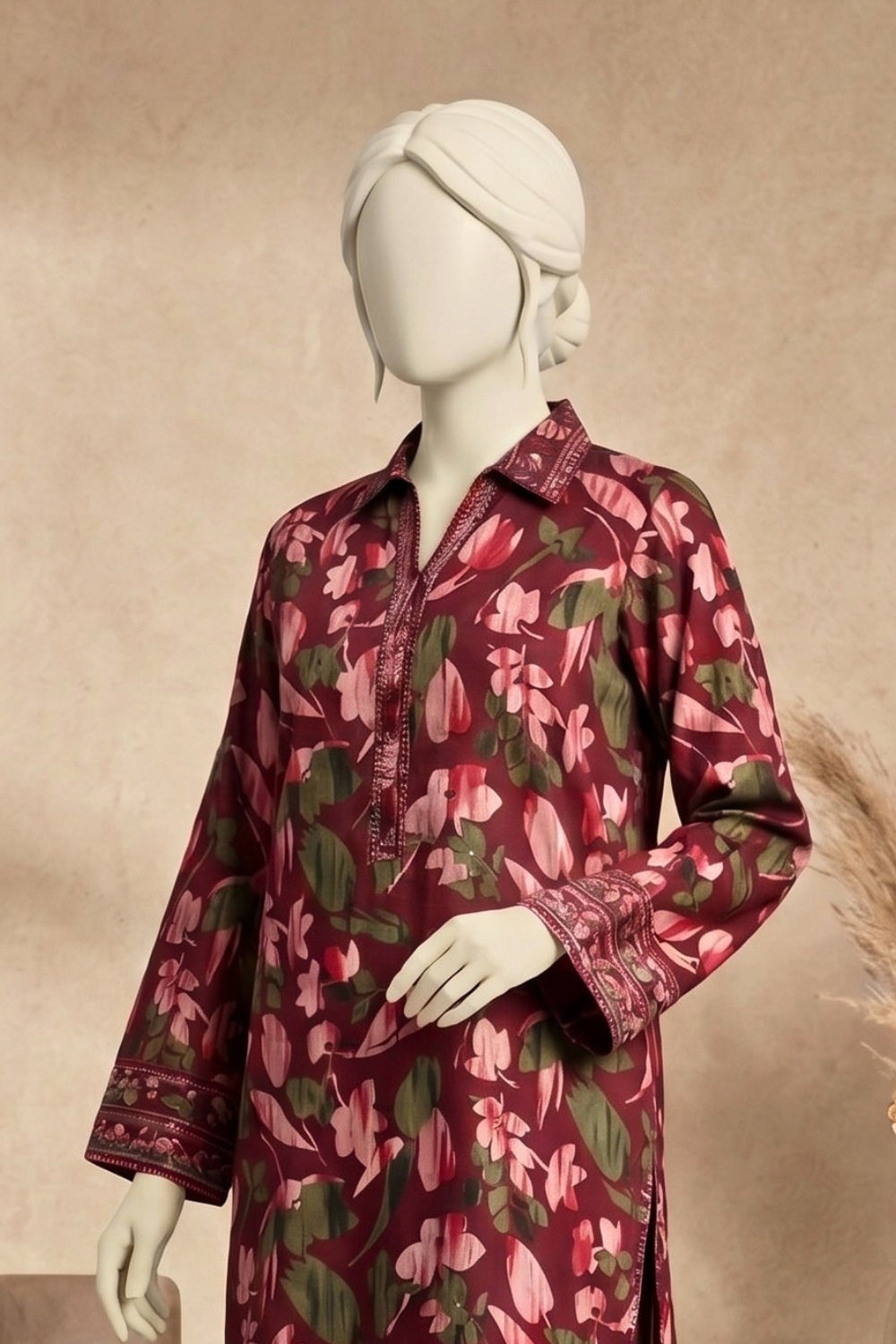 2Pcs Unstitched Printed Aiesh Lawn Collection Desgin - 7