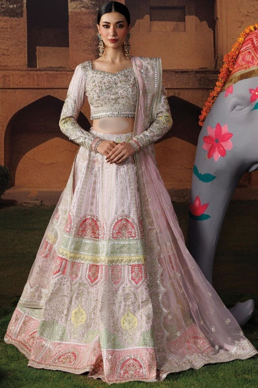 Afrozeh Shehnai Wedding Formals'26 3 Piece Unstitched Embroidered Suit Gul-e-roshan