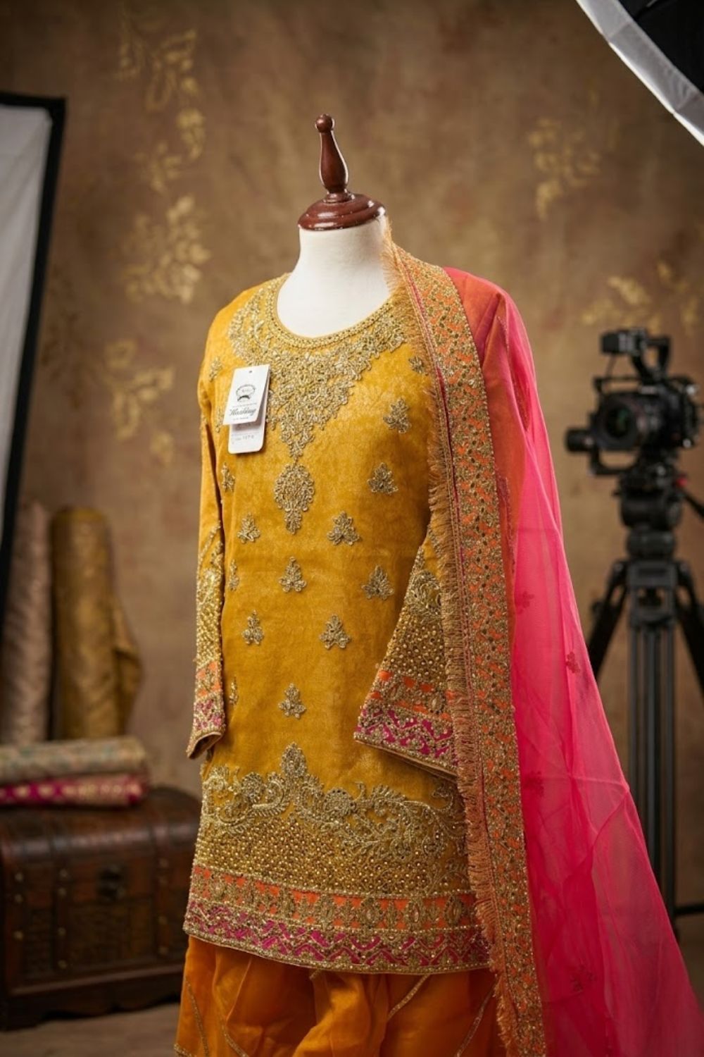 Rangrez Mehndi Bridal Wear by MCS Unstitched Handmade Organza Mehndi Wear Collection