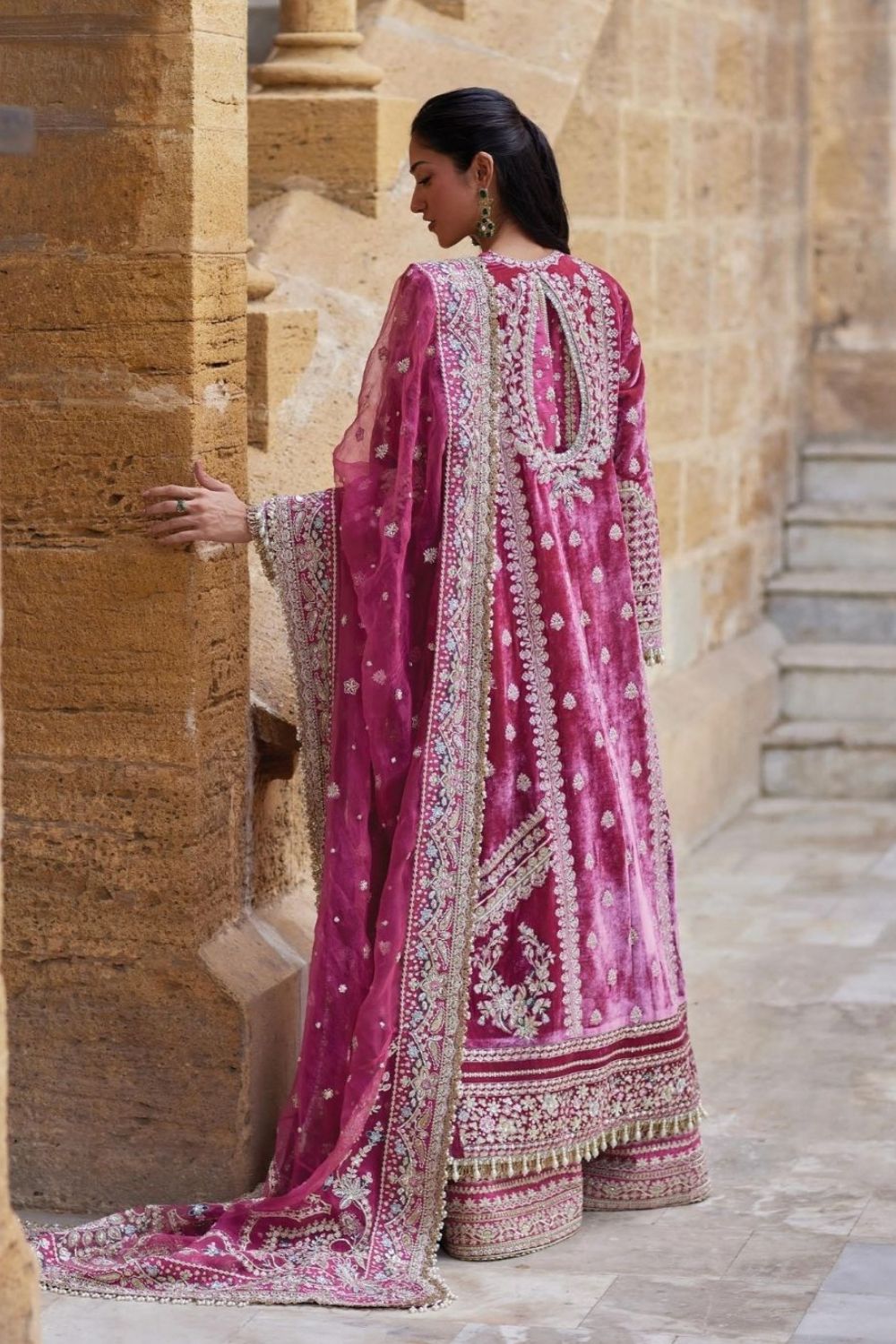 Afrozeh Dastangoi'26 3 Piece Unstitched Embroidered Suit Mehfil