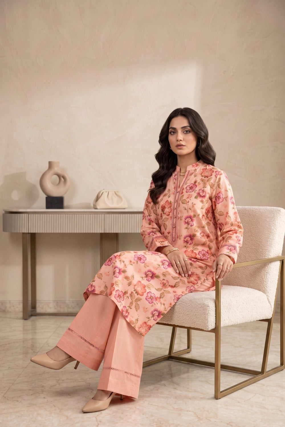 2Pcs Unstitched Printed Khaddar Mahira Collection Desgin - 6