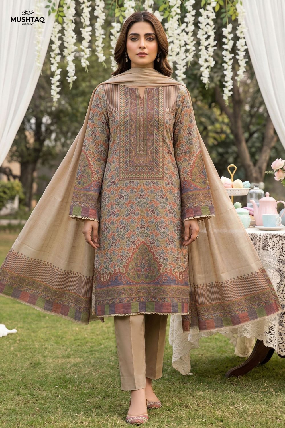 Ammar 3Pcs Unstitched Kaani Wool Jacquard Shirt Desgin - 9