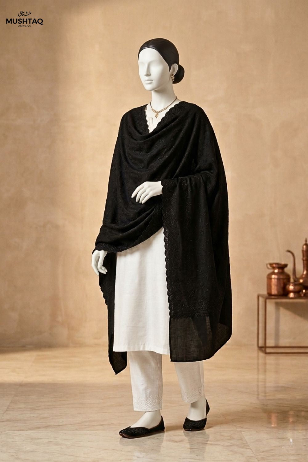 Embroidered Lawn Shawl Desgin - 20