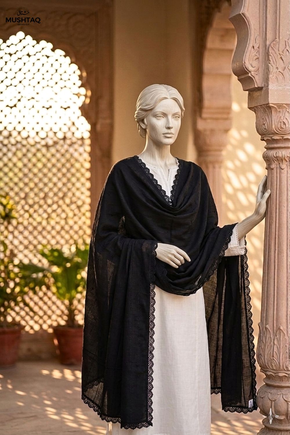 Embroidered Lawn Shawl Desgin - 23