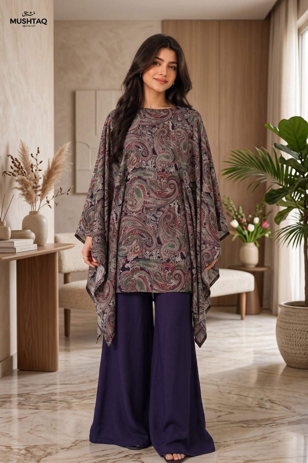 Mushtaq 2Pcs Unstitched Printed Marina Noore Collection Desgin - 1