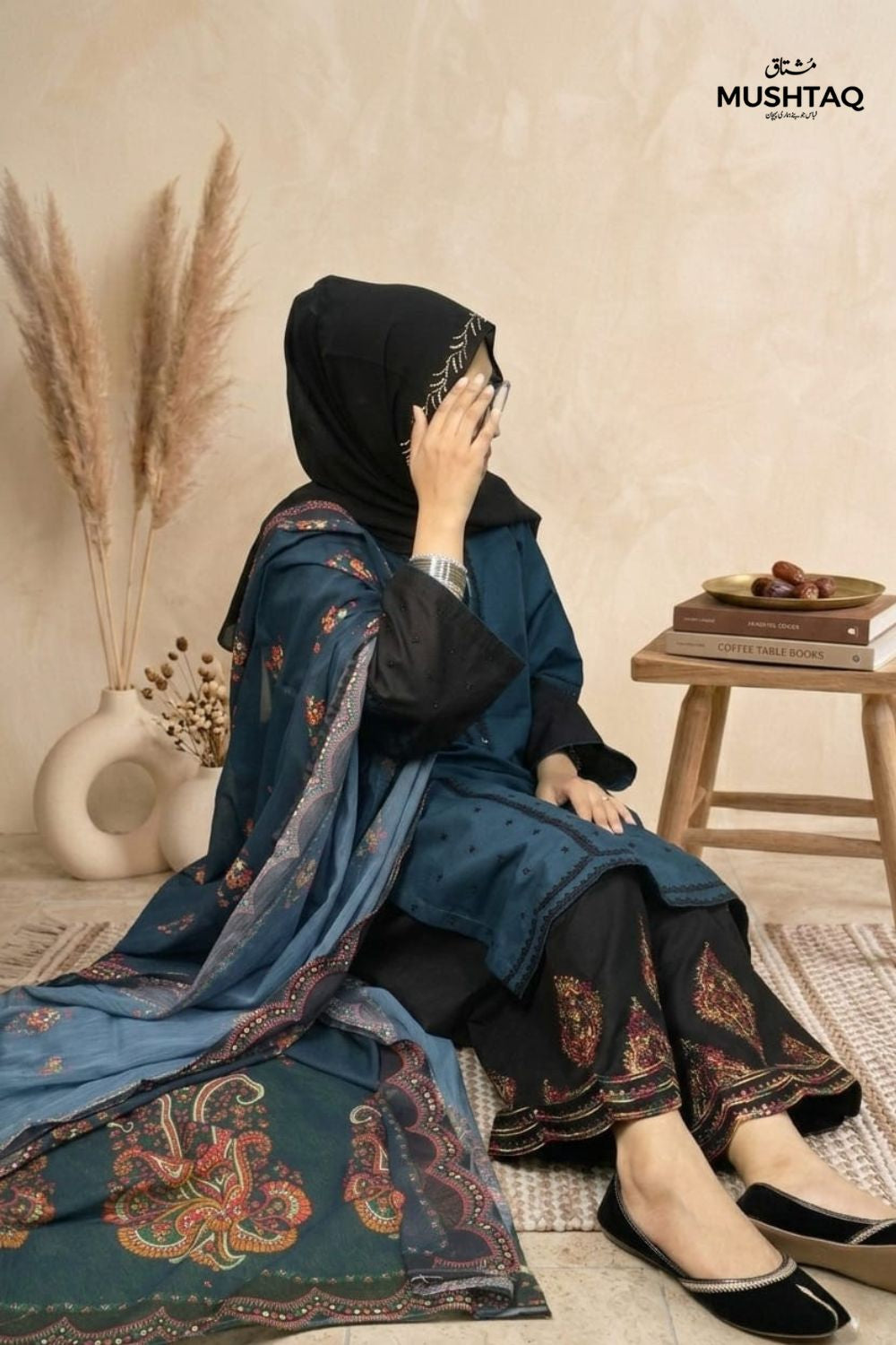 3Pc Embroided Lawn Stitched Desgin - 1