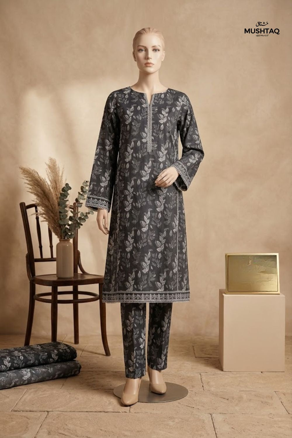 2Pcs Unstitched Printed Lawn Collection Desgin - 1