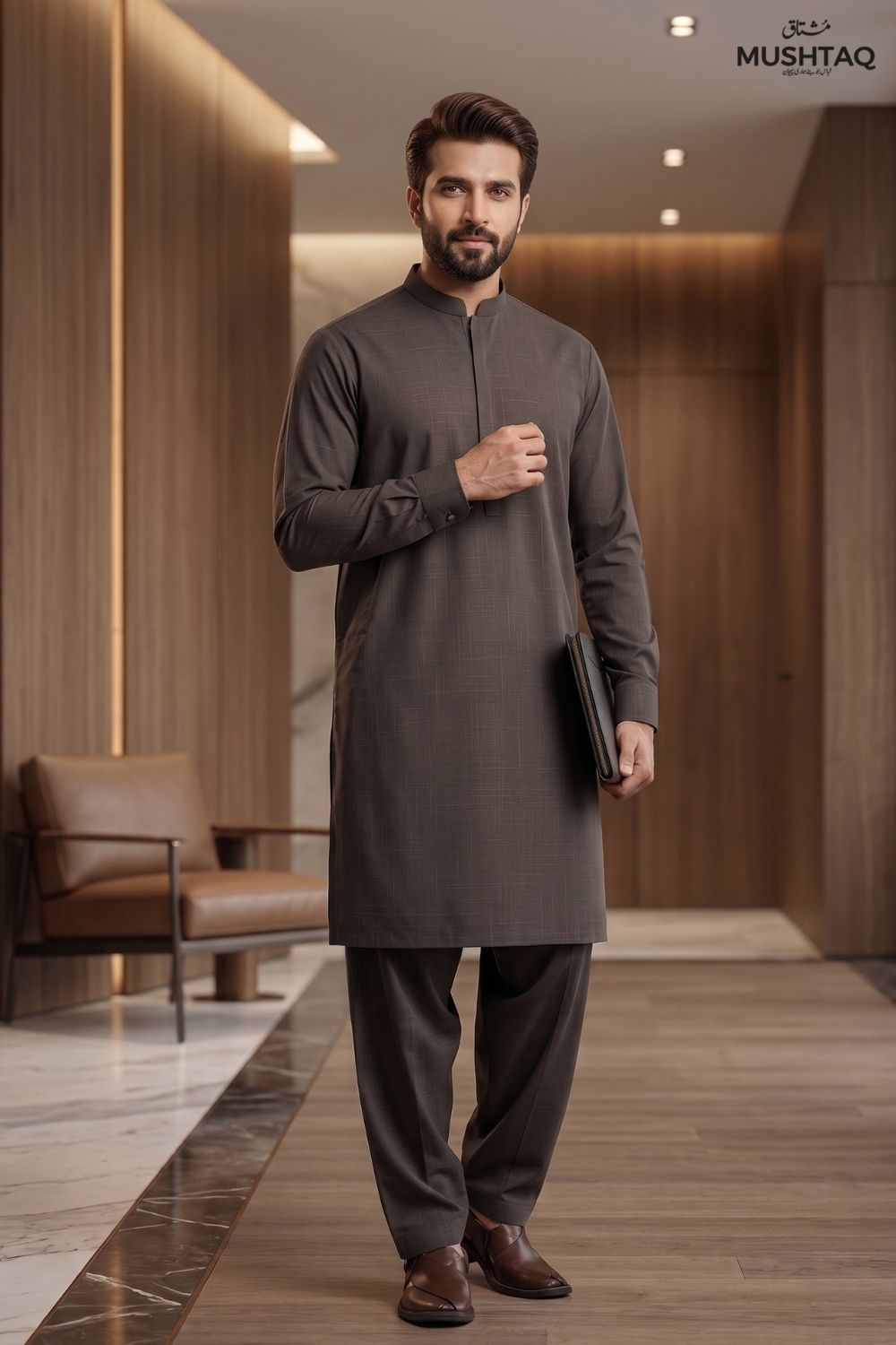 Mens Unstitched Wash & Wear Desgin - 7