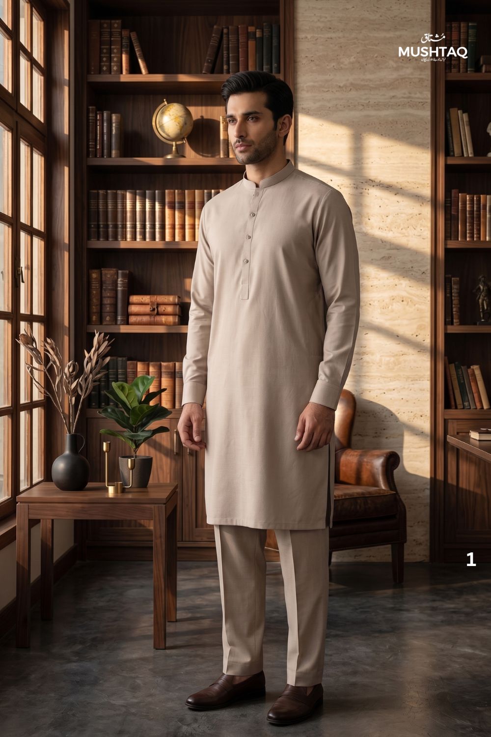 Mens Unstitched Cotton Khaddar Collection Desgin - 1