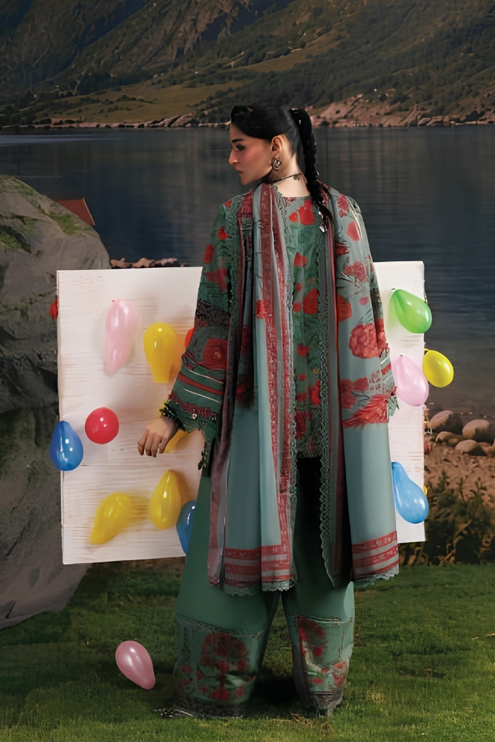 Maria B 3 Piece Unstitched Printed Suit MB-CUSV15-06A