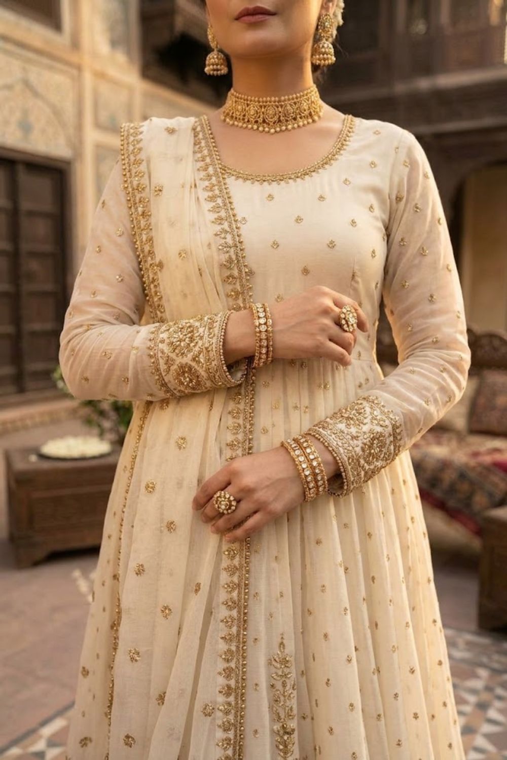 Mushtaq 3pcs Stitched Chiffon Collection Desgin -6
