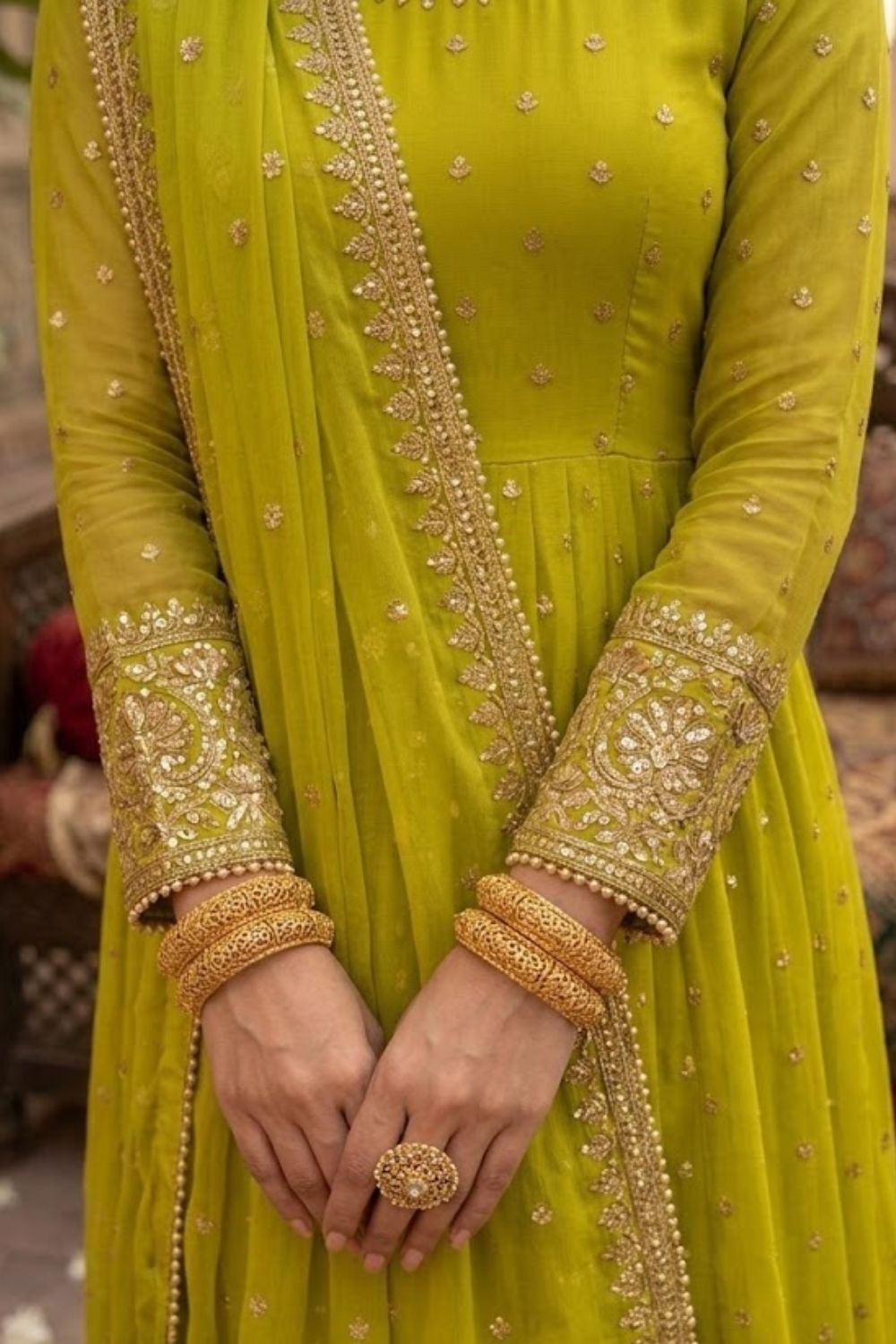Mushtaq 3pcs Stitched Chiffon Collection Desgin - 7
