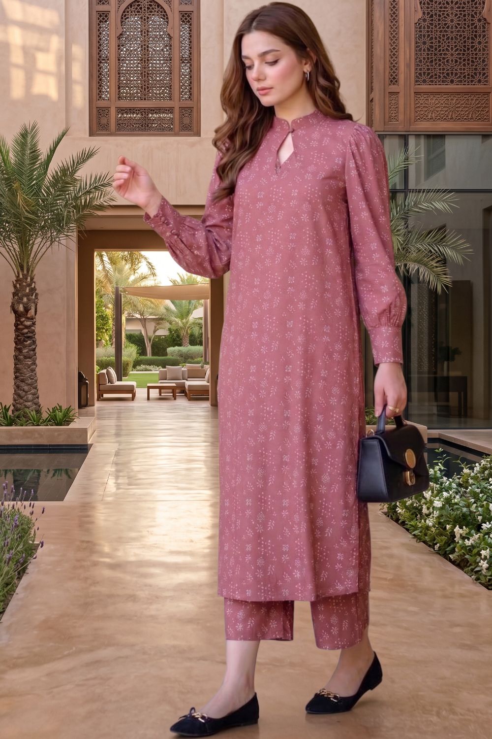 2Pcs Unstitched Printed Noorain Lawn Collection Desgin - 1