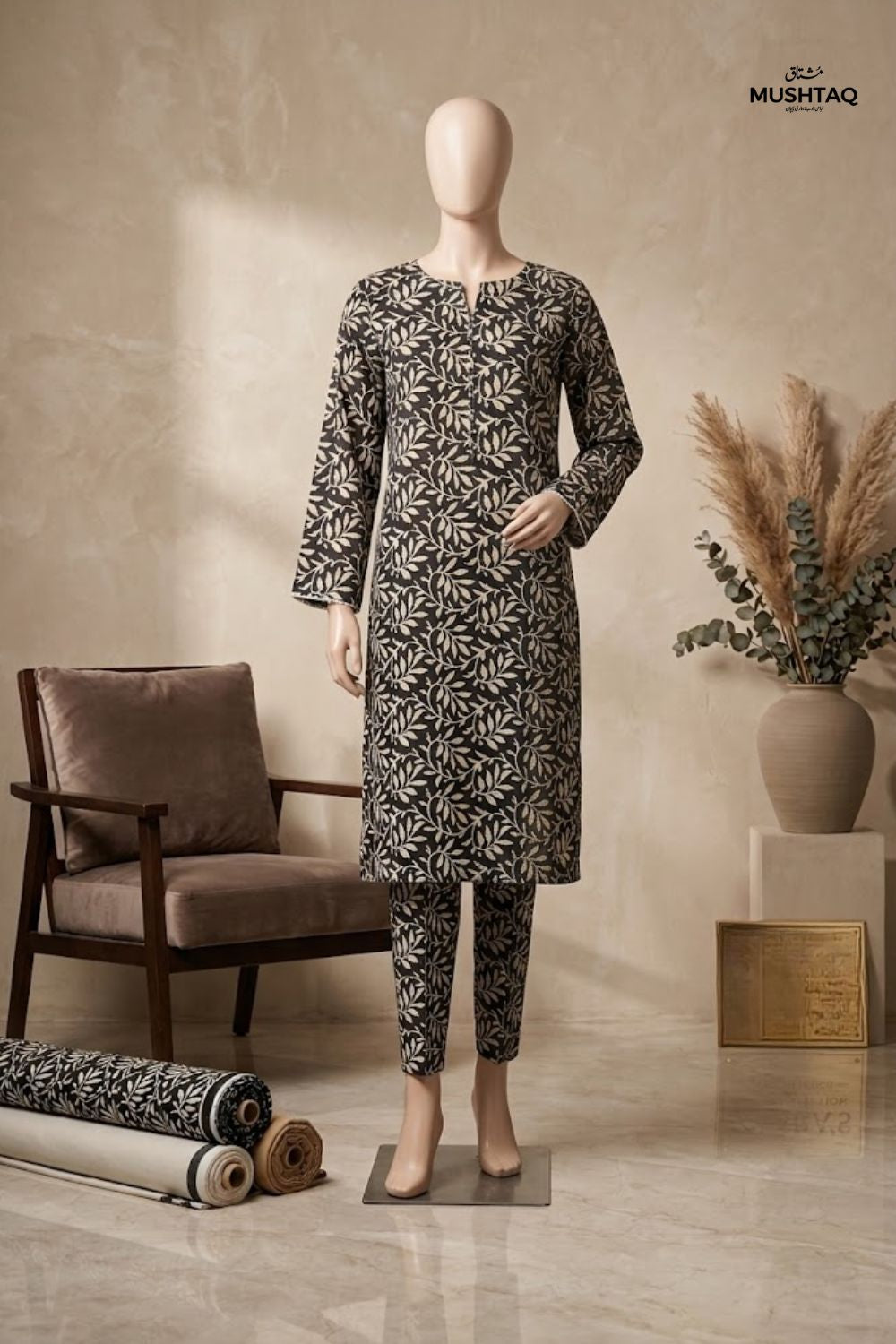 2Pcs Unstitched Printed Lawn Collection Desgin - 9
