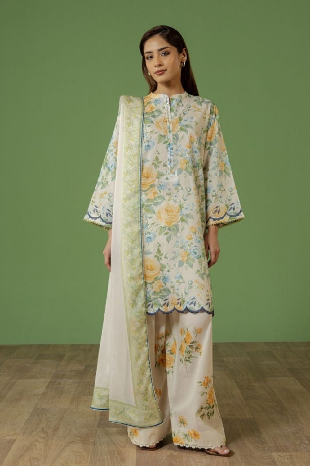 Zara Shahjahan 3 Pc Unstitched Printed Lawn Suit Aurelia-7A