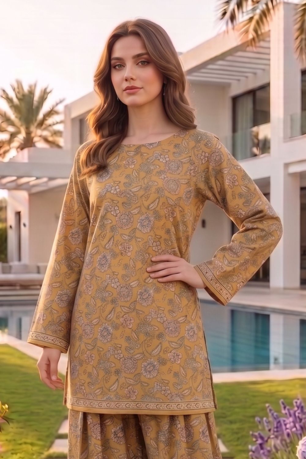 2Pcs Unstitched Printed Noorain Lawn Collection Desgin - 3