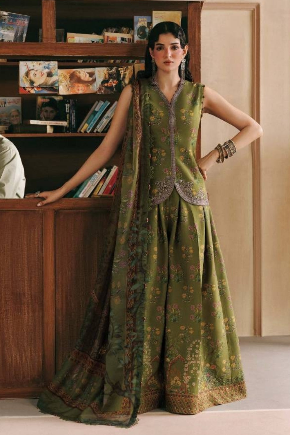Maria B 3 Piece Unstitched Printed Suit MB-CUSV15-12A
