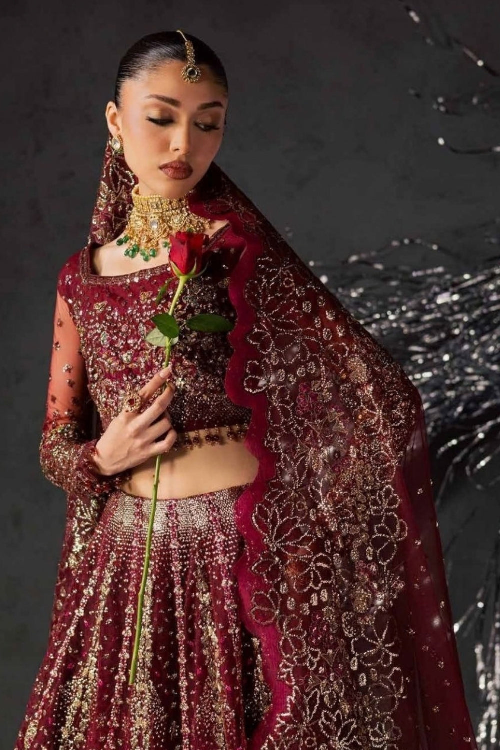 Nureh Muse 3 Piece Unstitched Embroidered Net Suit NFM-02