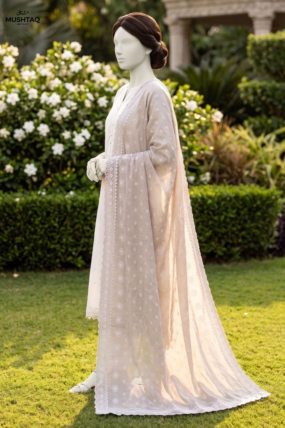 Embroidered Lawn Shawl Desgin - 33