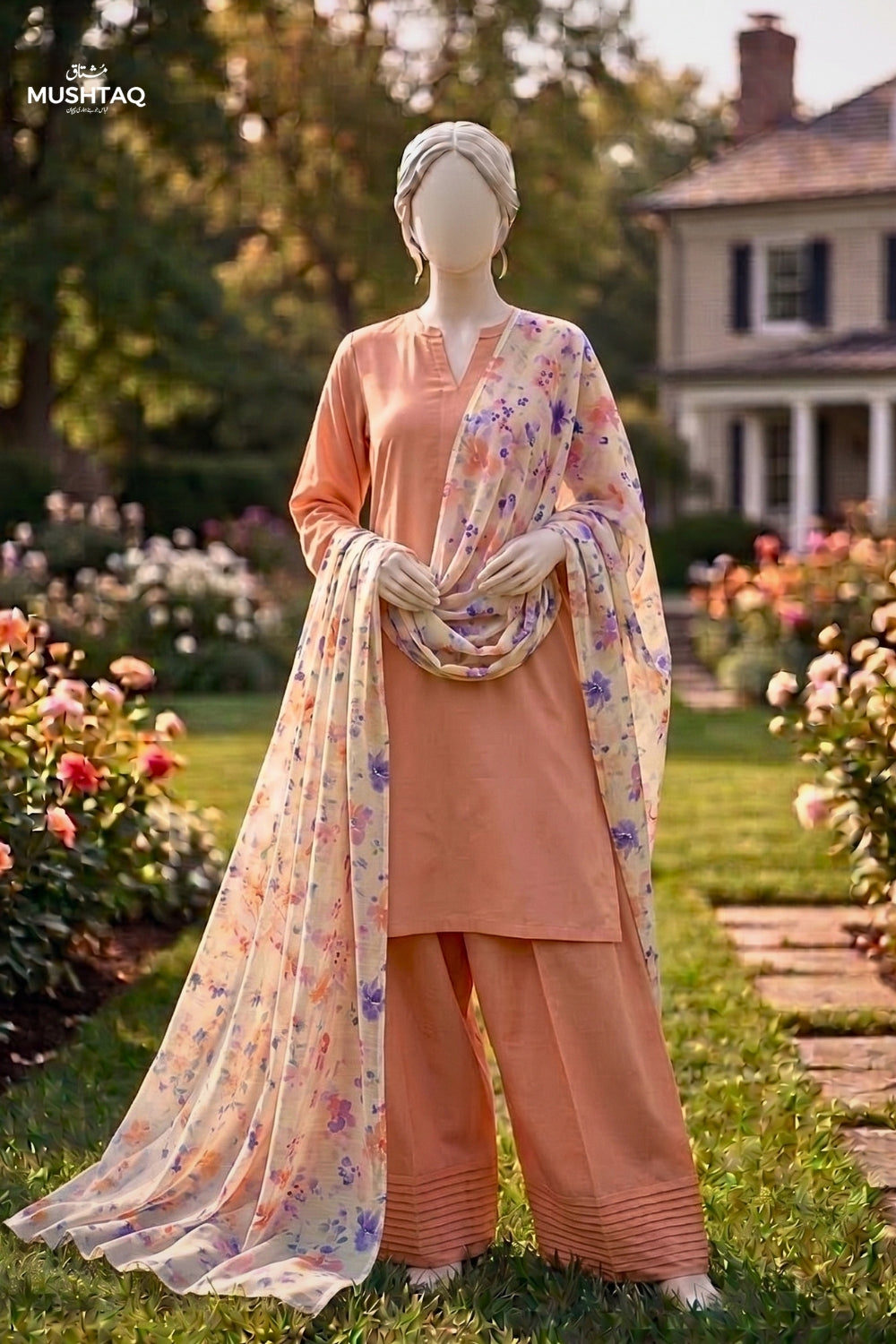 Printed Lawn Shawl Desgin - 2