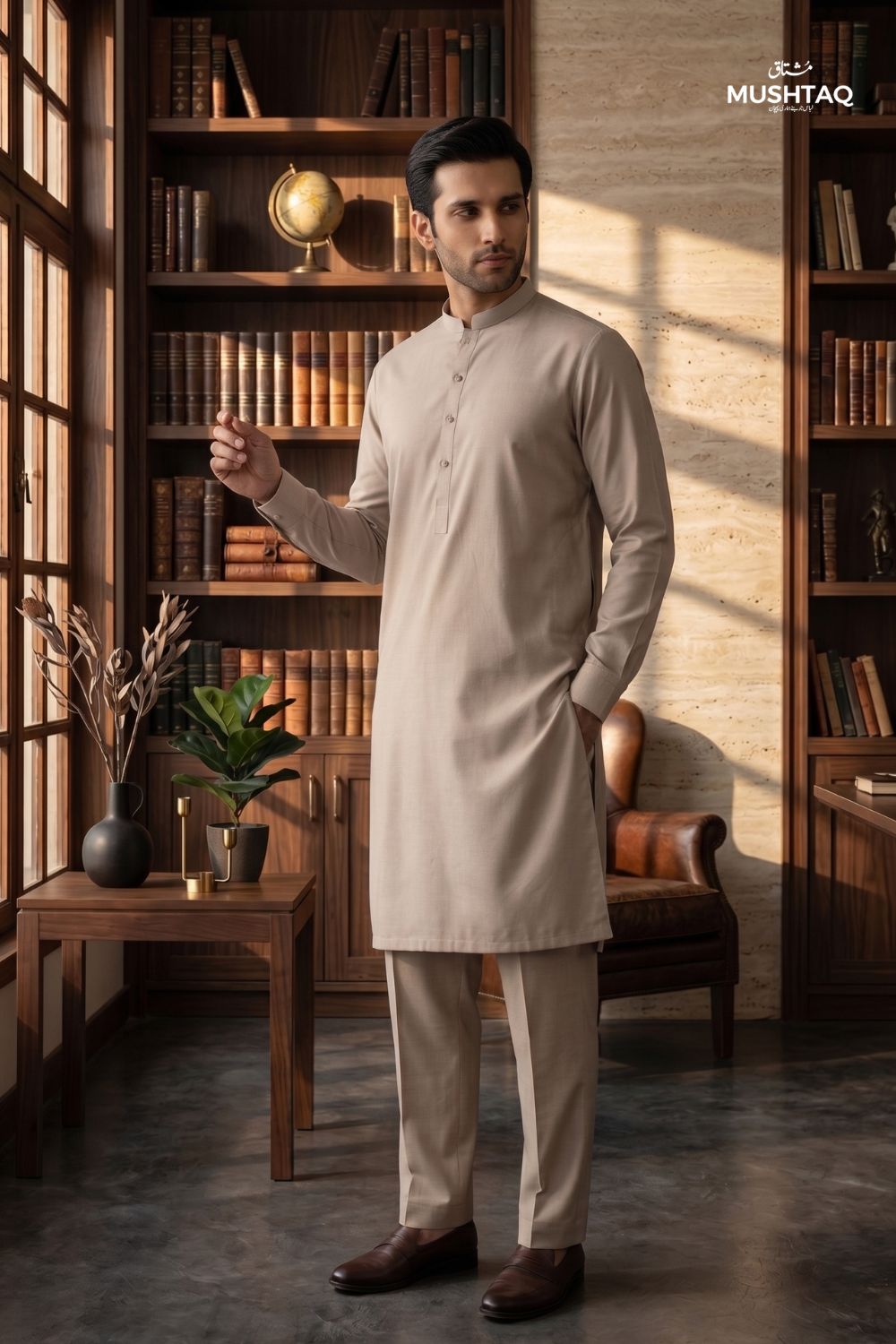 Mens Unstitched Cotton Khaddar Collection Desgin - 1