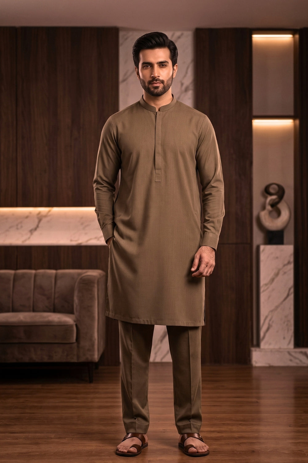 Mens Mid Season Wash and Wear Desgin - 1