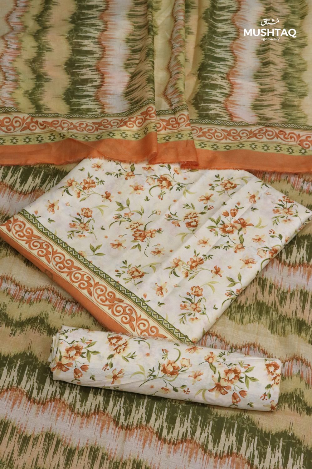 3Pcs Printed Lawn Desgin - 162