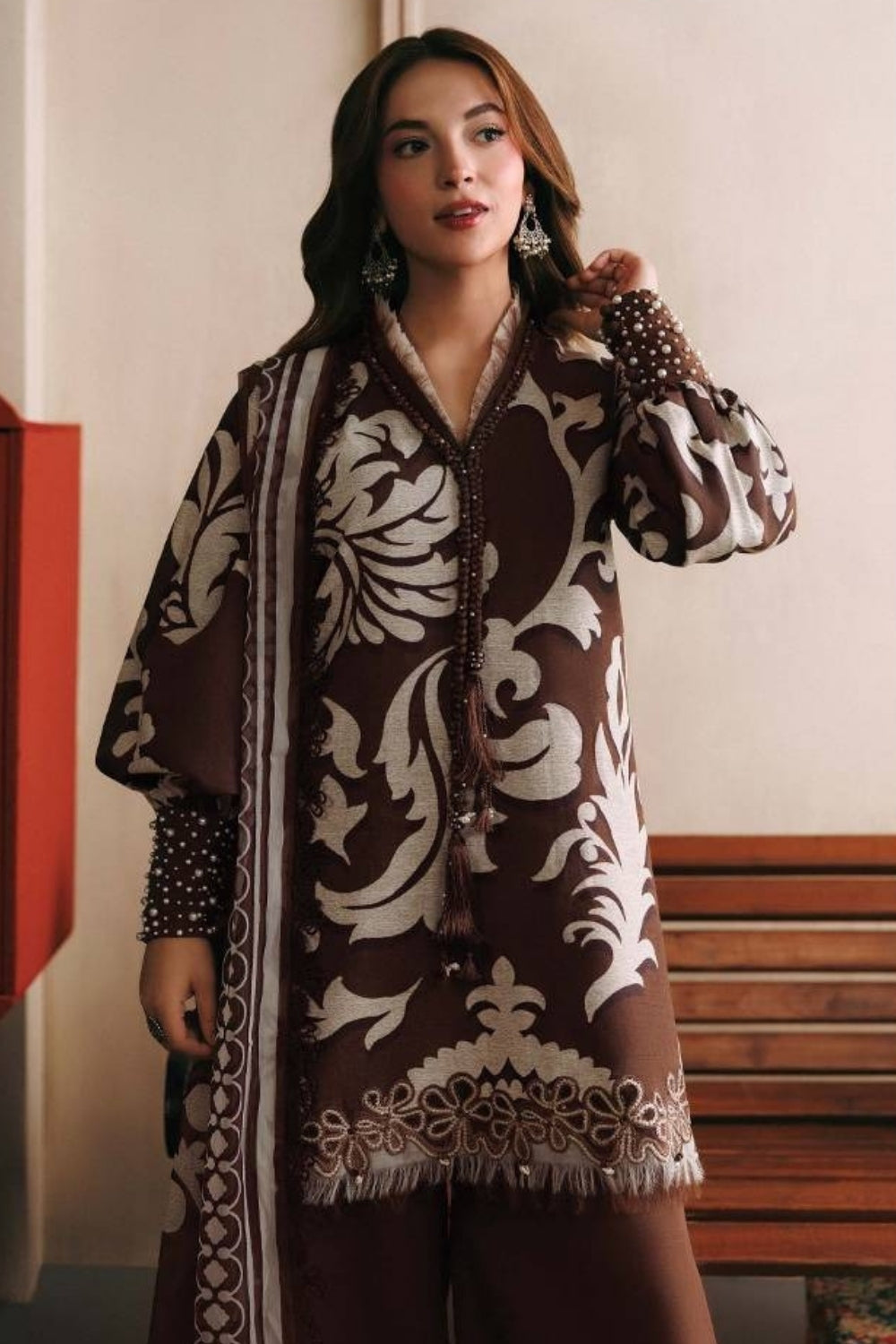 Maria B 3 Piece Unstitched Printed Suit MB-CUSV15-04A