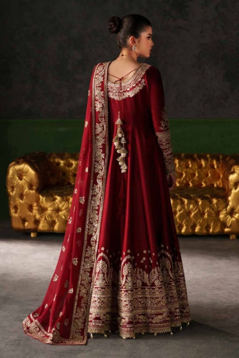 Emaan Adeel Verve Silk Edit'26 3 Piece Unstitched Embroidered Suit ONYX MUSE