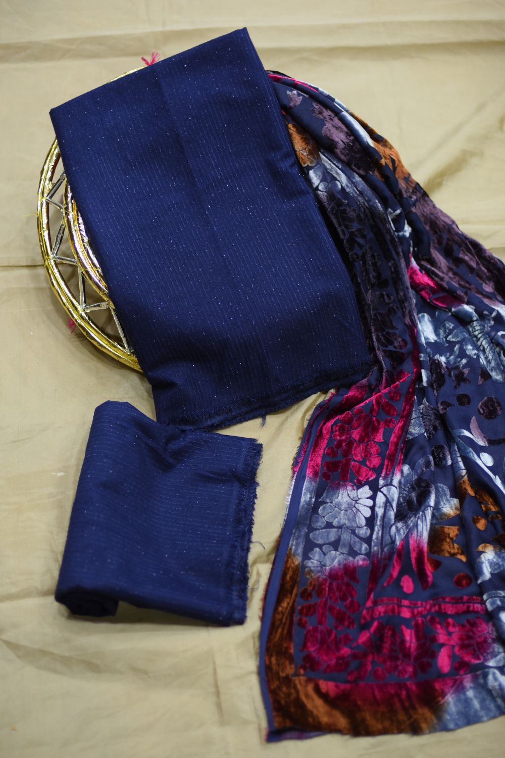 3Pcs Marina with Plachi duppata Desgin - 1