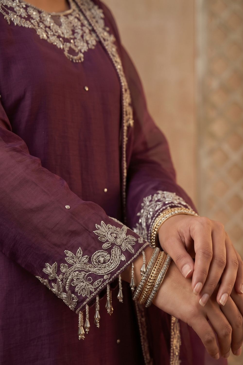 Mushtaq 3pcs Stitched Chiffon Collection Desgin - 2
