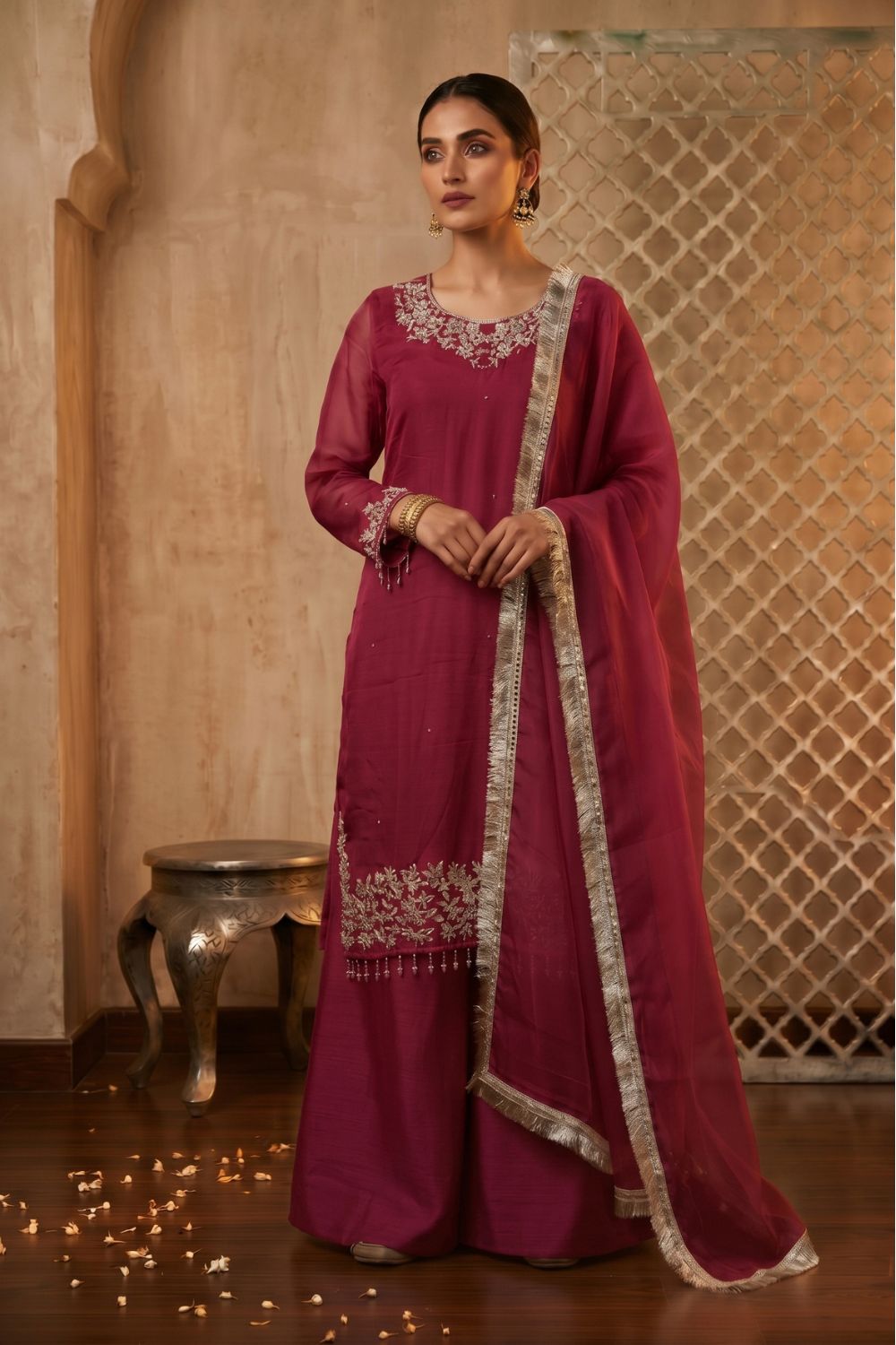 Mushtaq 3pcs Stitched Chiffon Collection Desgin - 4