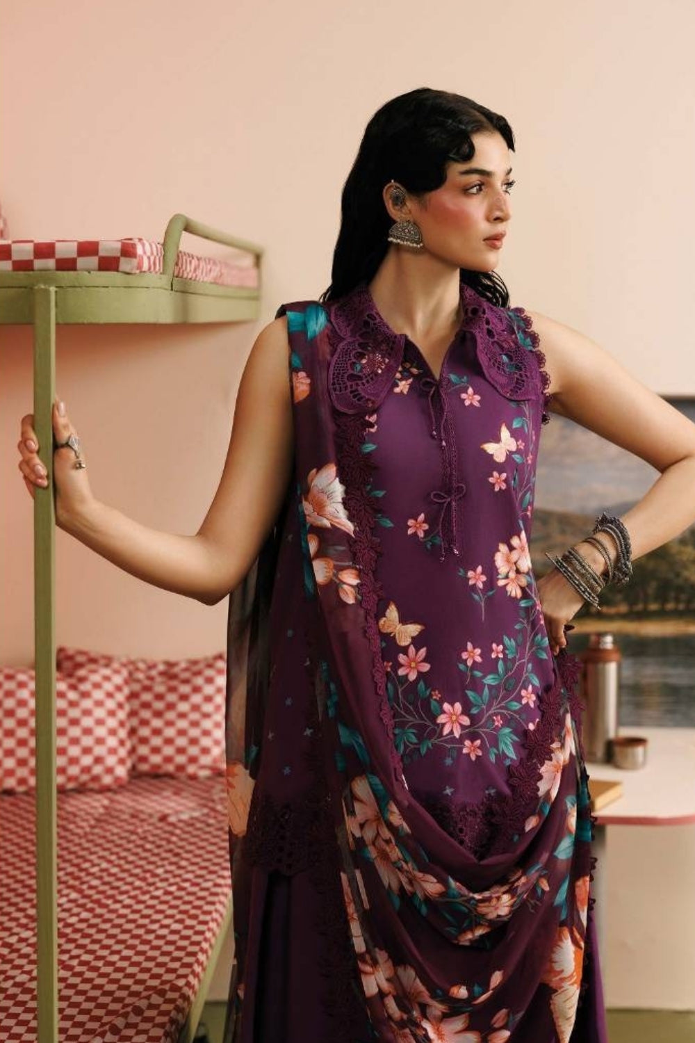 Maria B 3 Piece Unstitched Printed Suit MB-CUSV15-07A