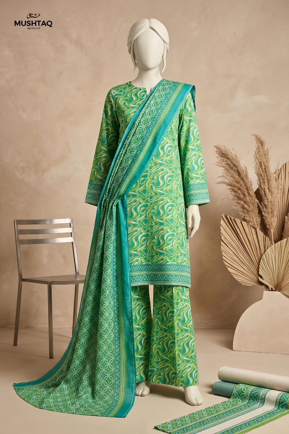 Mushtaq Zahra Collection 3Pcs Unstitched Printed Lawn Desgin - 2