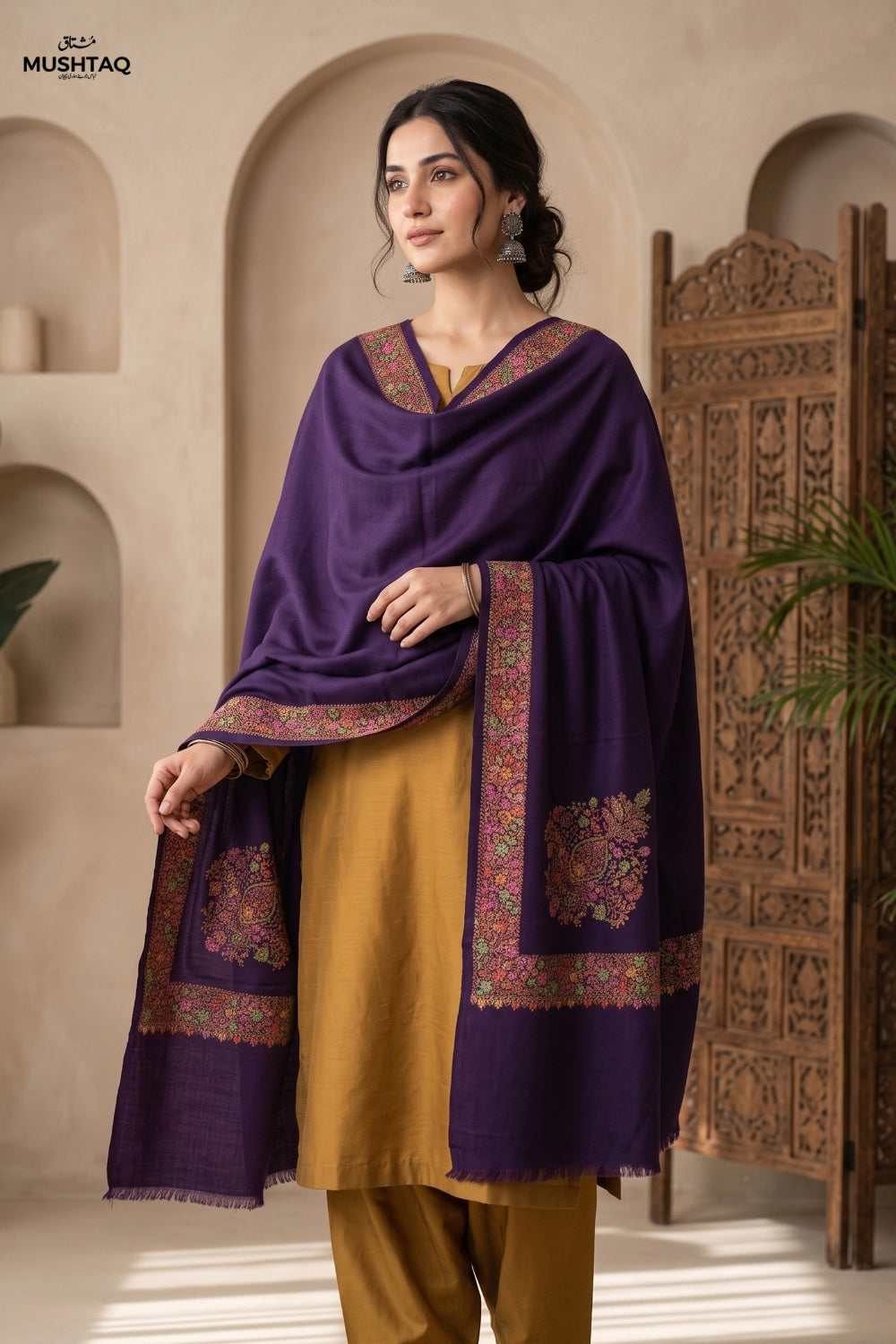 Pashmina Mini Shawl Desgin - 5