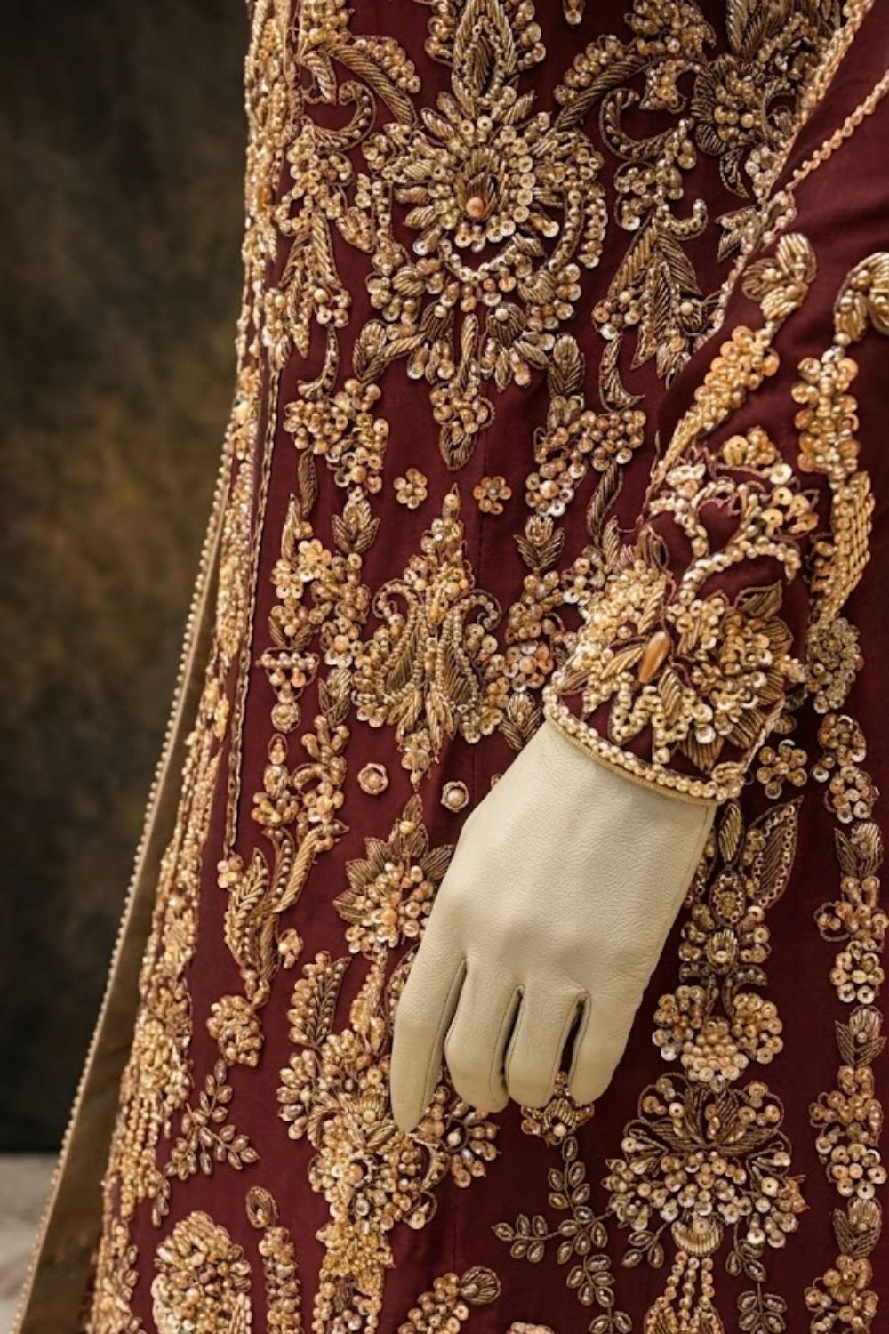 Gul-e-Barat Bridal Wear by MCS Unstitched Handmade Chiffon Farshi Lehnga