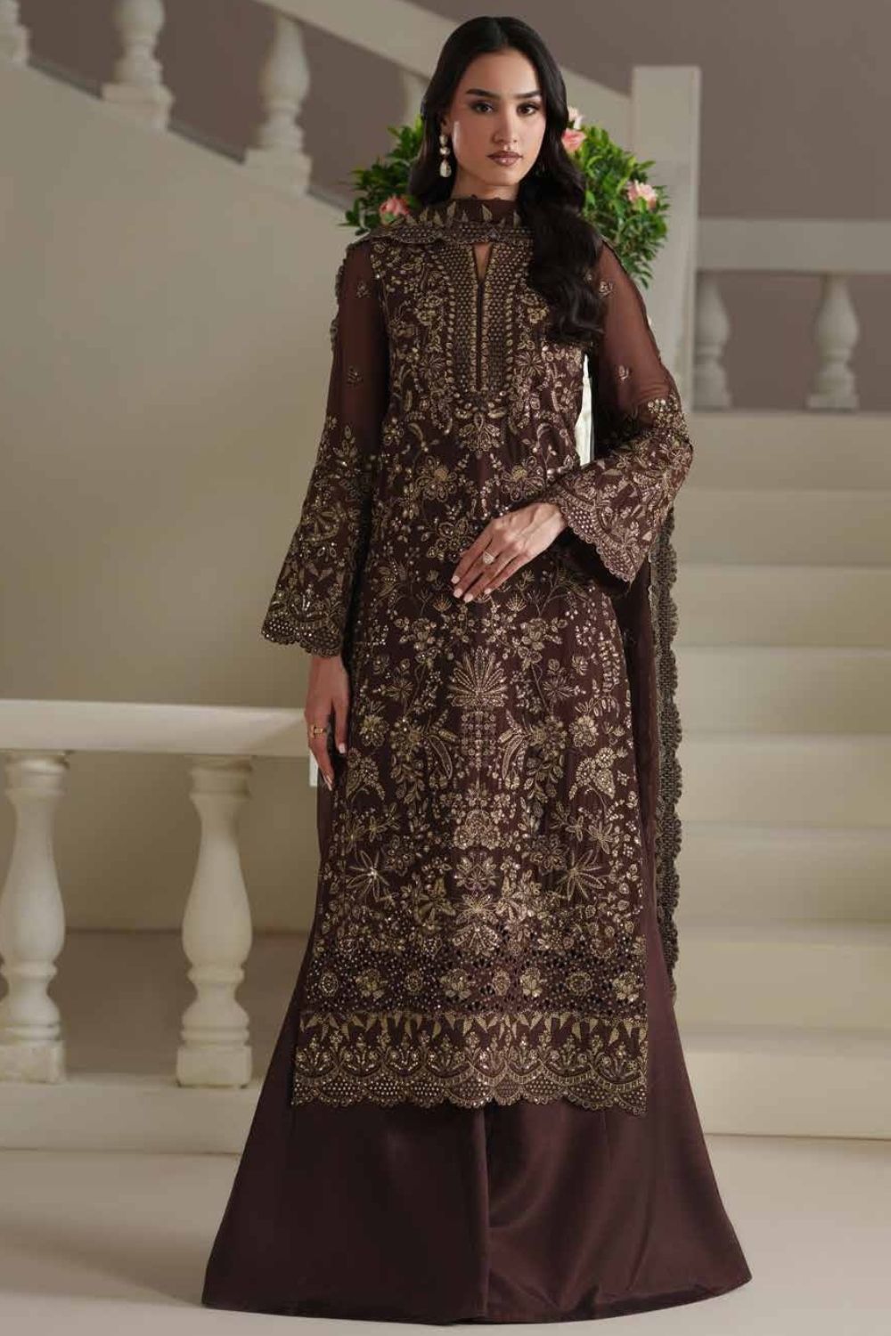 Emaan Adeel Modern Heirloom 3Pcs Unstitched Chiffon Collection ADELIA