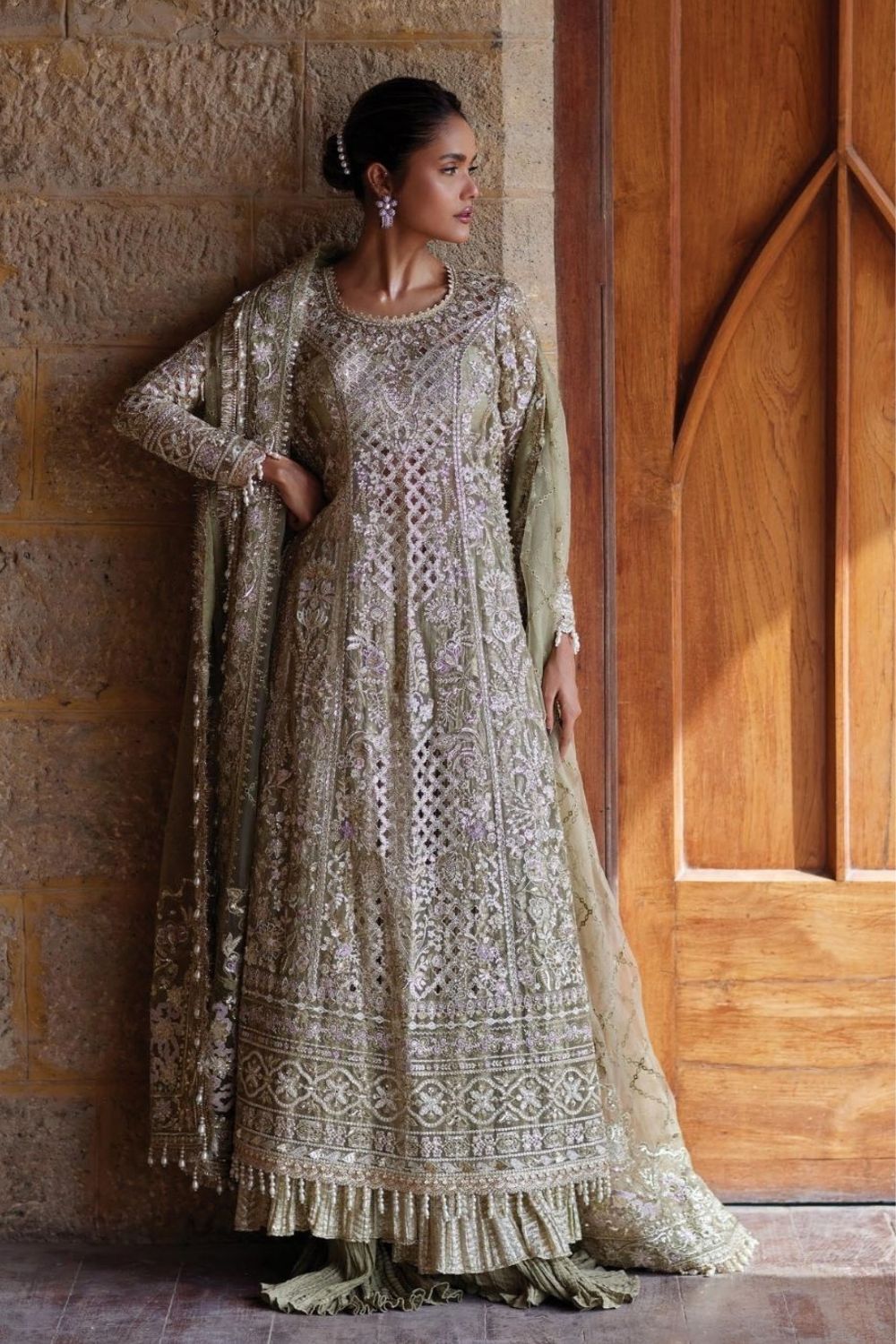 Afrozeh Dastangoi'26 3 Piece Unstitched Embroidered Suit Sukhan