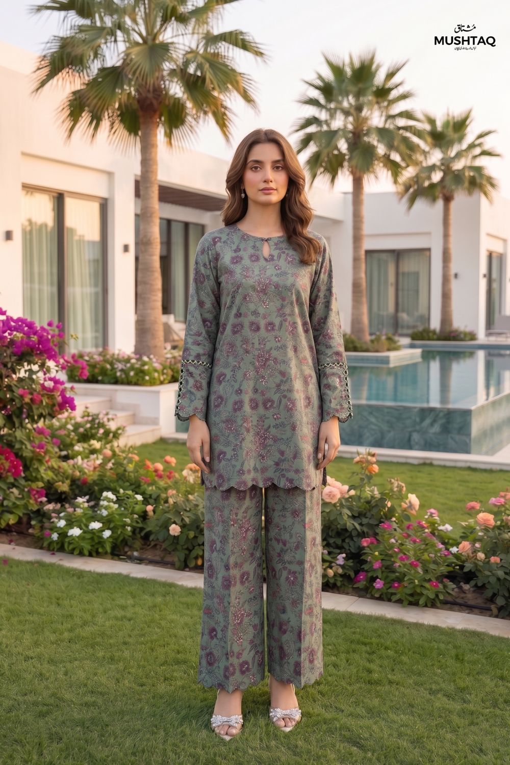 2Pcs Unstitched Printed Noorain Lawn Collection Desgin - 9